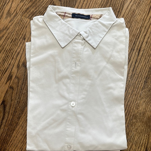 Off white Burberry button down shirt - Picture 1 of 1